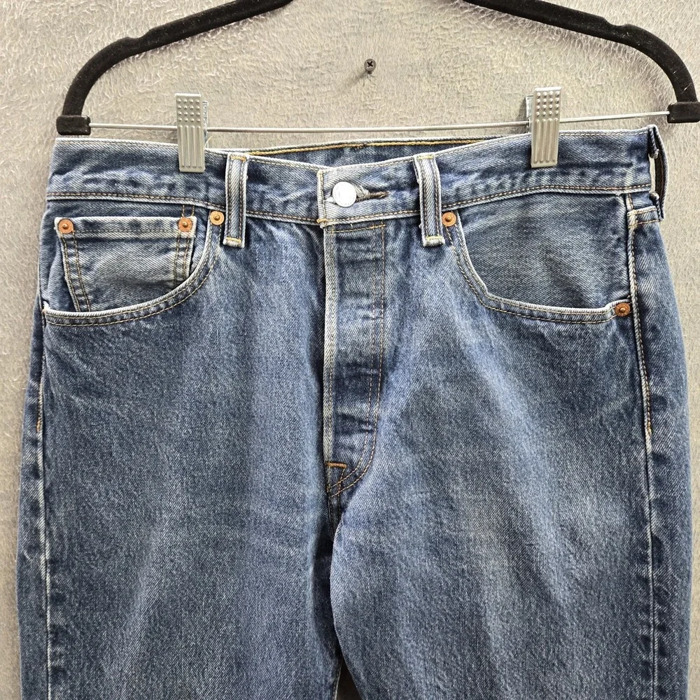Levi's‎ 501 Men Jeans 33X34 Blue Denim Original Fit Straight Leg 30